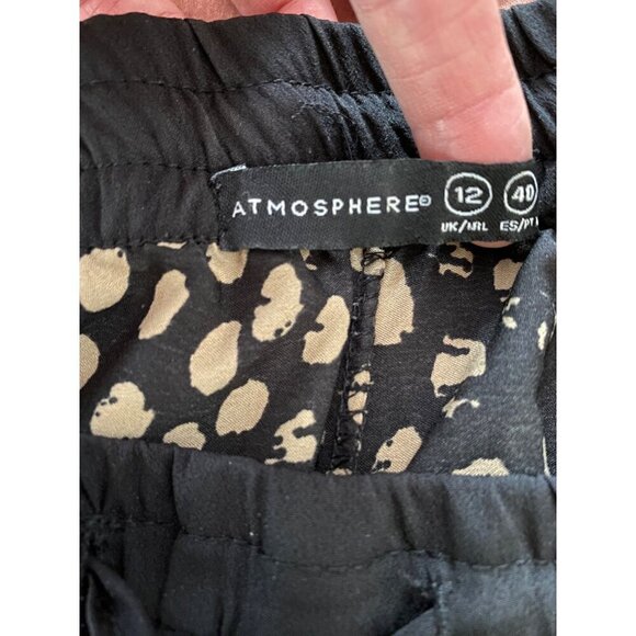 Atmosphere Womens UK 12 Black & Gold Abstract Print Joggers - Picture 3 of 12